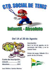 Campeonatos Sociales de Tenis y Pádel