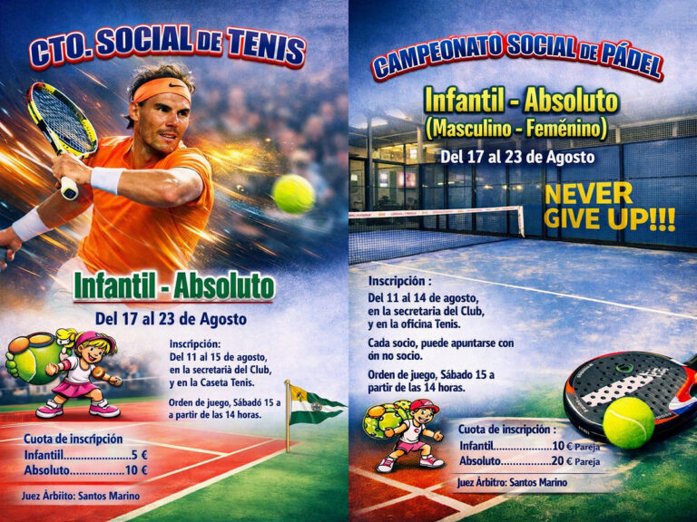 Campeonato Social Tenis y Pádel